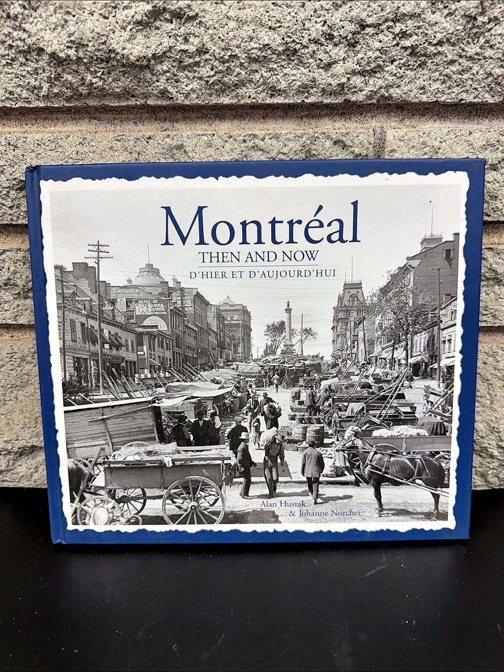Montréal Then and Now Hardcover Photography Book Blue & White
